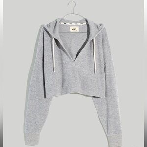 Madewell Brushed Drawstring Hoodie Sweatshirt